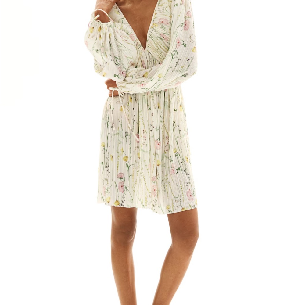 H&M Floral V-Neck Dress
